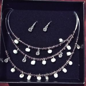 Bohemian princess necklace set